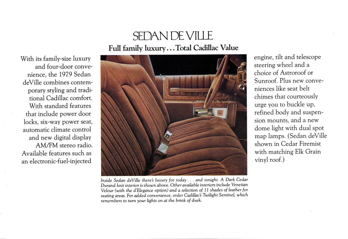 1979 Cadillac Brochure Page 11